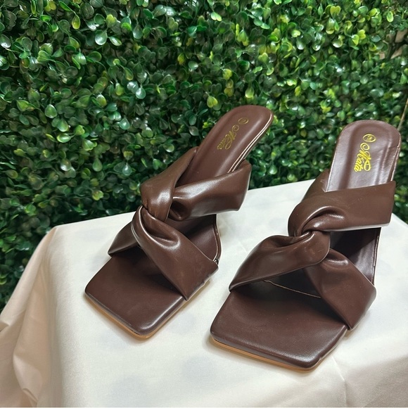 Mata Shoes Brown High Heels Stilletos Size 39 - Picture 4 of 13